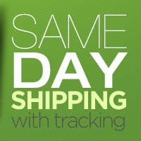 Same Day Shipping with Tracking